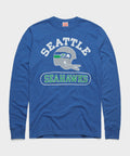 Seattle Seahawks Throwback Helmet Long Sleeve Tee product image 1