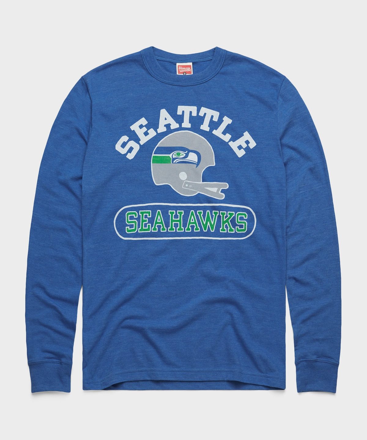 Seattle Seahawks Throwback Helmet Long Sleeve Tee product image 1