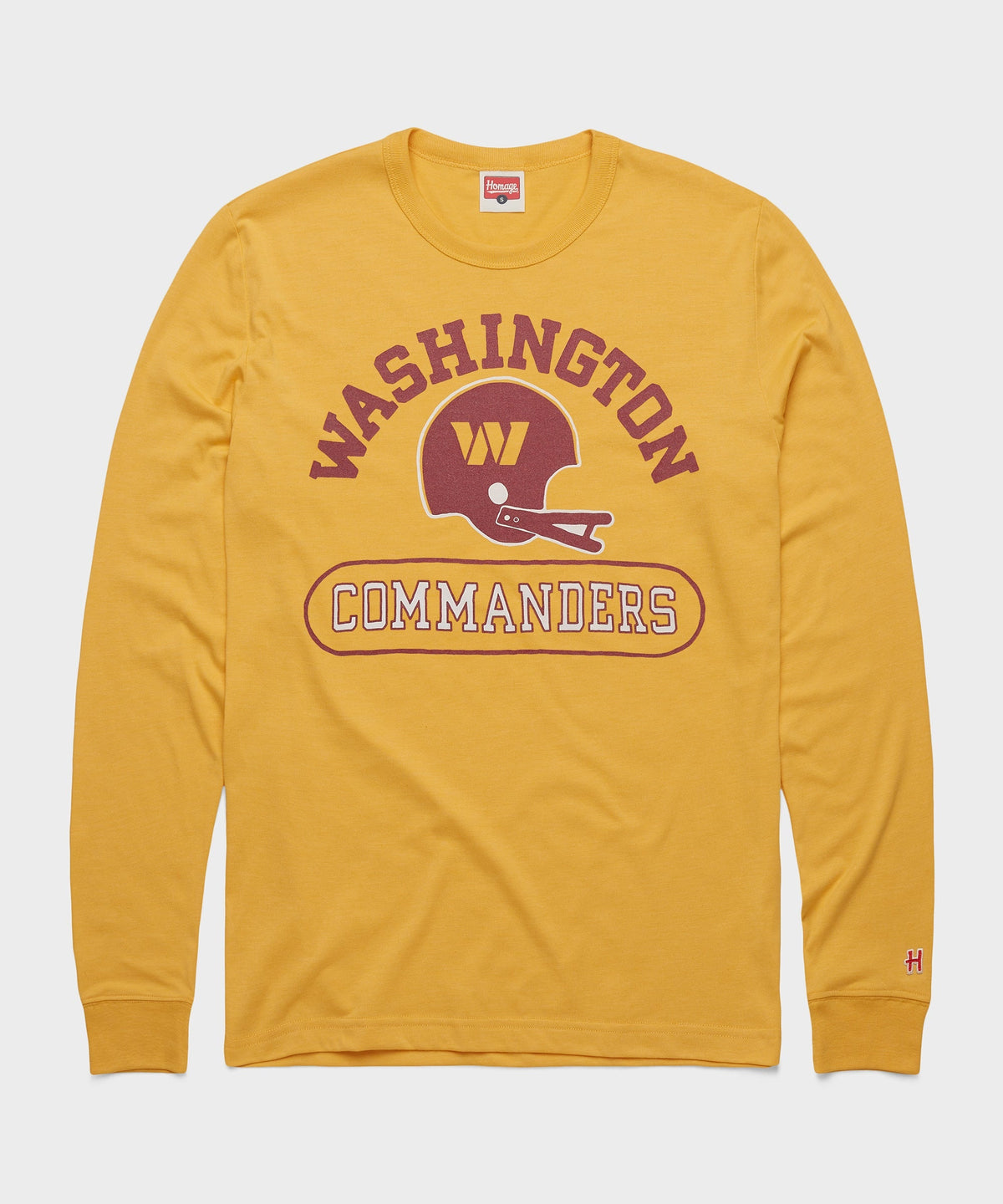 Washington Commanders Throwback Helmet Long Sleeve Tee product image 1